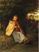 Jean Francois Millet Woman Knitting china oil painting reproduction